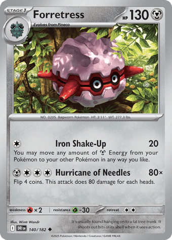 Forretress Destined Rivals Pokemon Card