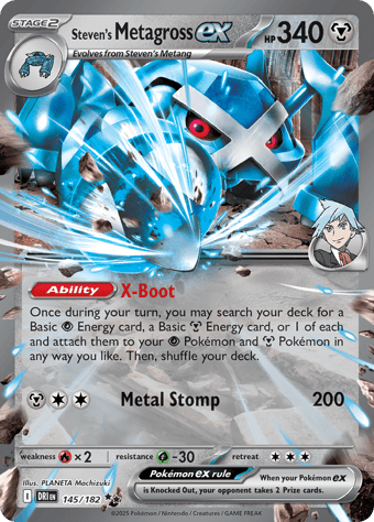 Steven's Metagross EX Destined Rivals Pokemon Card