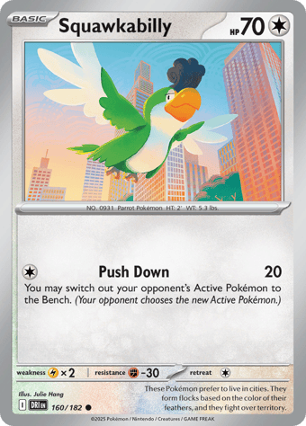 Squawkabilly Destined Rivals Pokemon Card