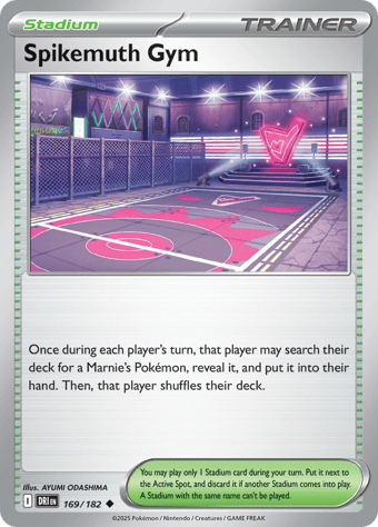 Spikemuth Gym Destined Rivals Pokemon Card