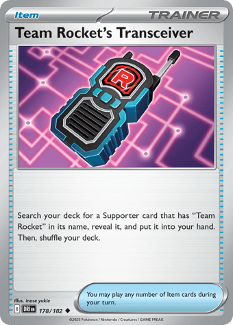 Team Rocket's Transceiver Destined Rivals Pokemon Card