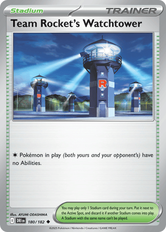 Team Rocket's Watchtower Destined Rivals Pokemon Card