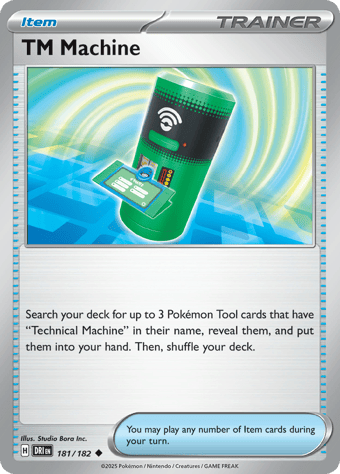 TM Machine Destined Rivals Pokemon Card