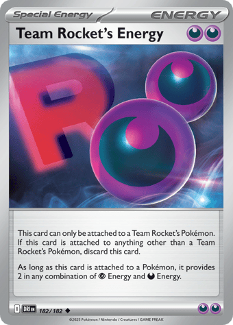 Team Rocket's Energy	Darkness Destined Rivals Pokemon Card