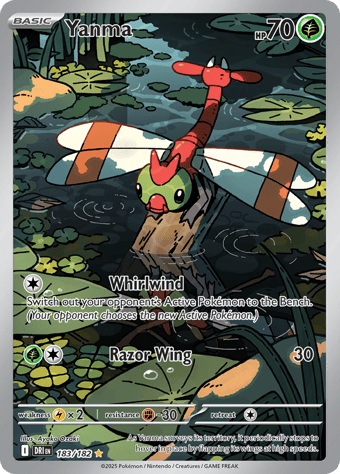 Yanma Destined Rivals Pokemon Card
