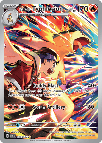 Ethan's Typhlosion Destined Rivals Pokemon Card