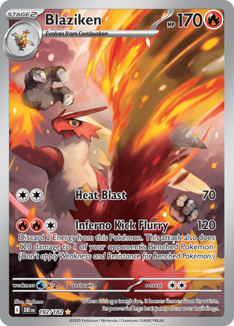 Blaziken Destined Rivals Pokemon Card