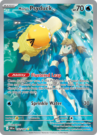 Misty's Psyduck Destined Rivals Pokemon Card