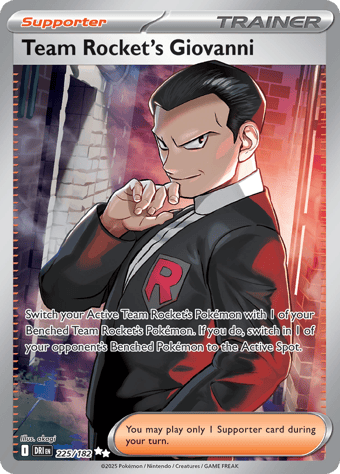 Team Rocket's Giovanni Destined Rivals Pokemon Card