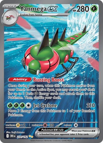 Yanmega EX Destined Rivals Pokemon Card