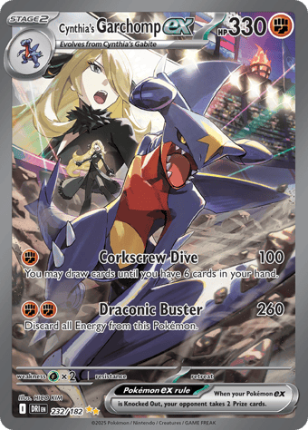Cynthia's Garchomp EX Destined Rivals Pokemon Card
