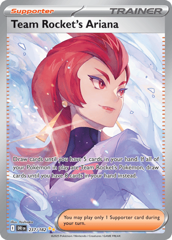 Team Rocket's Ariana Destined Rivals Pokemon Card