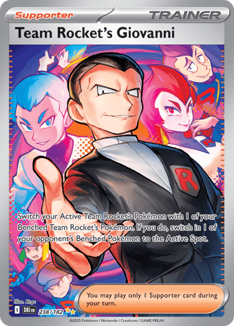 Team Rocket's Giovanni Destined Rivals Pokemon Card