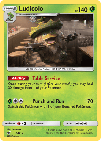 Ludicolo Detective Pikachu Pokemon Card