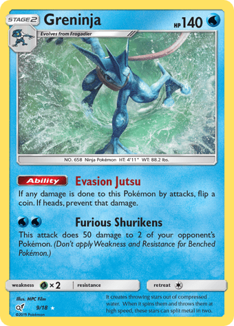 Greninja Detective Pikachu Pokemon Card