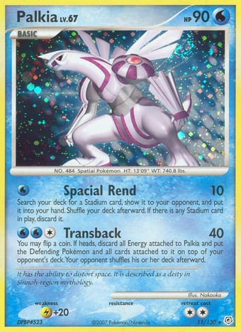 Palkia Diamond & Pearl Pokemon Card
