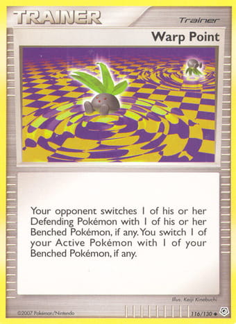 Warp Point Diamond & Pearl Pokemon Card