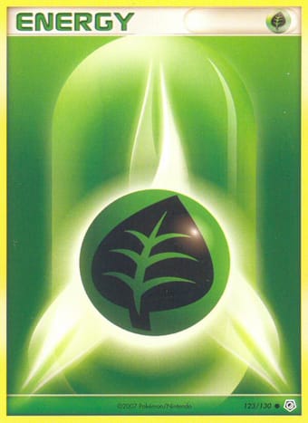 Grass Energy Diamond & Pearl Pokemon Card