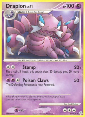 Drapion Diamond & Pearl Pokemon Card