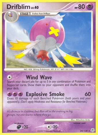Drifblim Diamond & Pearl Pokemon Card