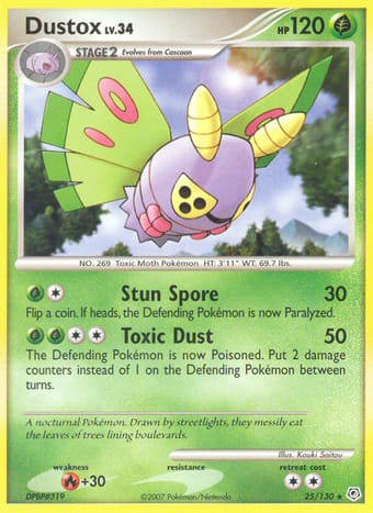 Dustox Diamond & Pearl Pokemon Card