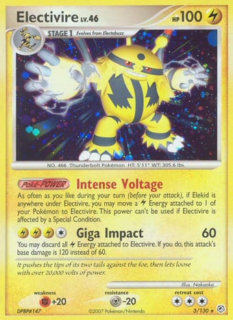 Electivire Diamond & Pearl Pokemon Card