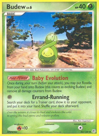 Budew Diamond & Pearl Pokemon Card
