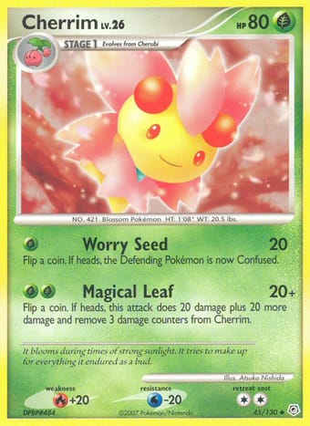 Cherrim Diamond & Pearl Pokemon Card