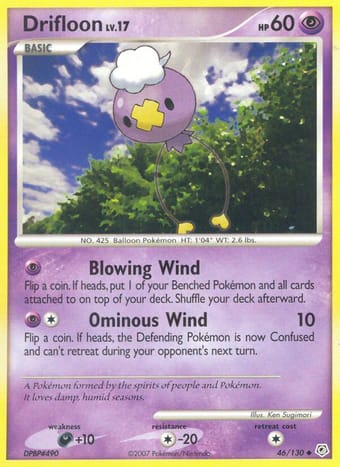 Drifloon Diamond & Pearl Pokemon Card