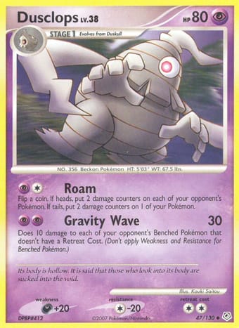 Dusclops Diamond & Pearl Pokemon Card