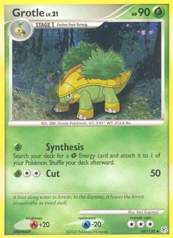 Grotle Diamond & Pearl Pokemon Card