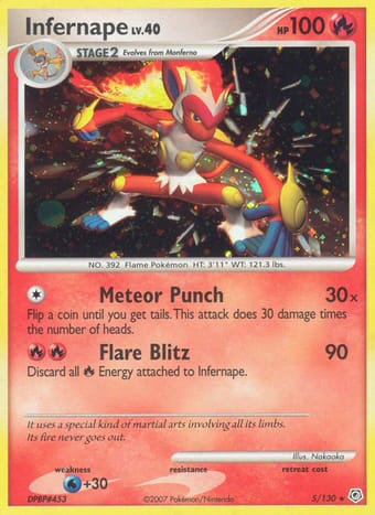 Infernape Diamond & Pearl Pokemon Card