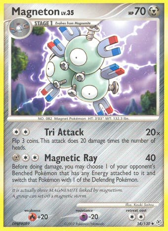 Magneton Diamond & Pearl Pokemon Card