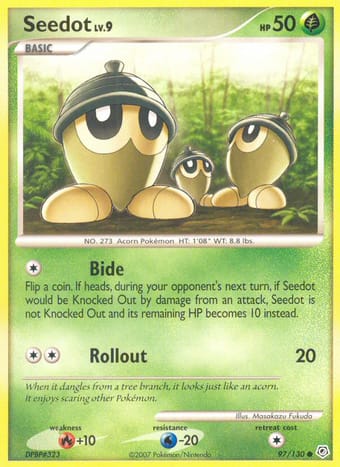 Seedot Diamond & Pearl Pokemon Card