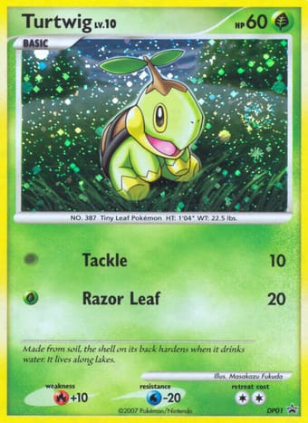 Turtwig DP Black Star Promos Pokemon Card