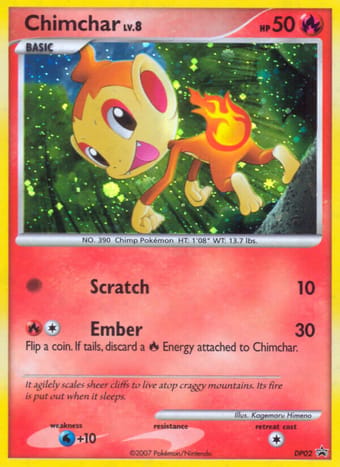 Chimchar DP Black Star Promos Pokemon Card