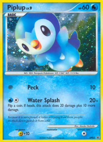 Piplup DP Black Star Promos Pokemon Card