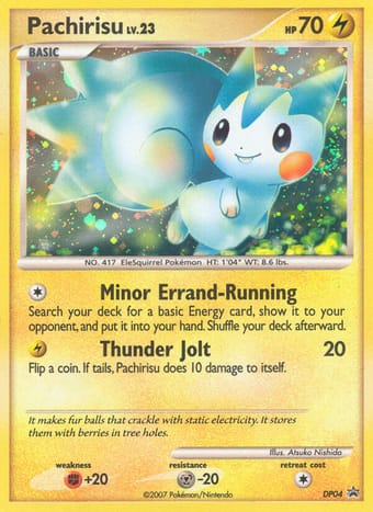 Pachirisu DP Black Star Promos Pokemon Card