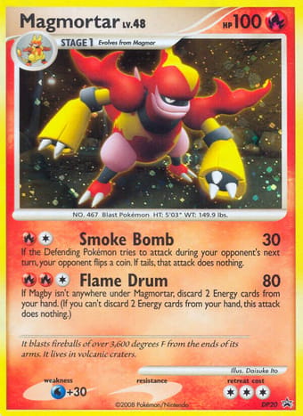 Magmortar DP Black Star Promos Pokemon Card