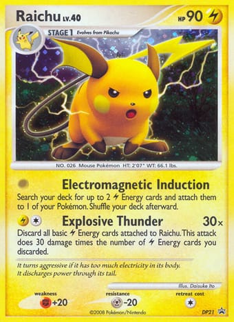 Raichu DP Black Star Promos Pokemon Card