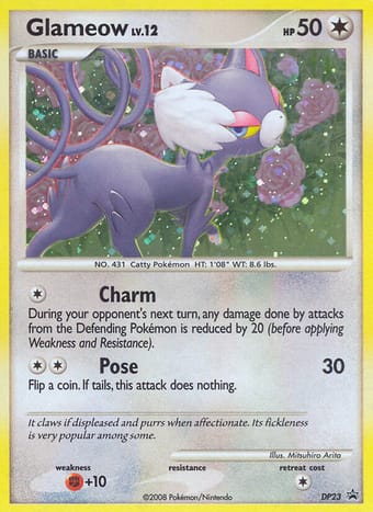 Glameow DP Black Star Promos Pokemon Card