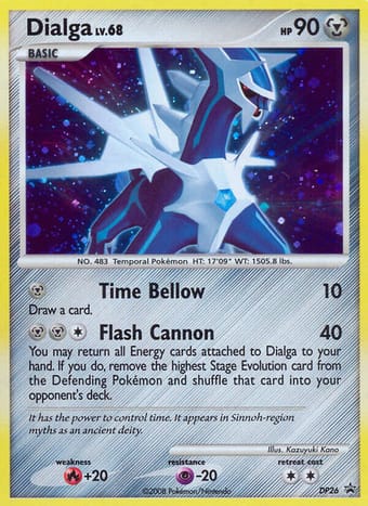 Dialga DP Black Star Promos Pokemon Card