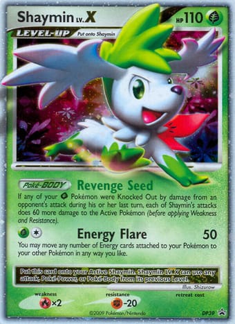 Shaymin DP Black Star Promos Pokemon Card