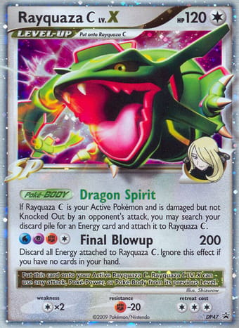 Rayquaza C DP Black Star Promos Pokemon Card