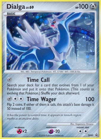 Dialga DP Black Star Promos Pokemon Card