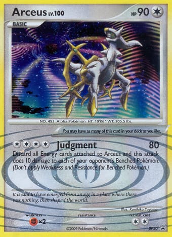 Arceus DP Black Star Promos Pokemon Card