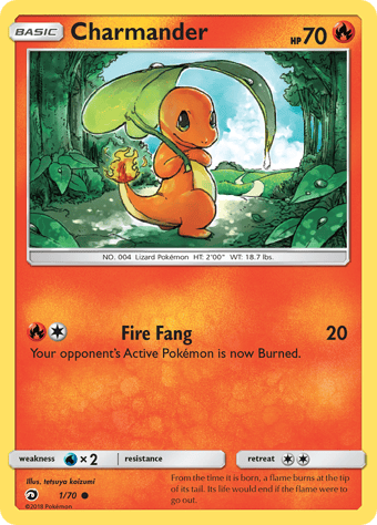 Charmander Dragon Majesty Pokemon Card