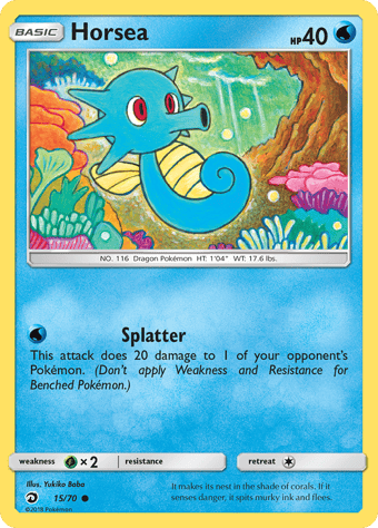 Horsea Dragon Majesty Pokemon Card