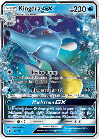 Kingdra-GX Dragon Majesty Pokemon Card