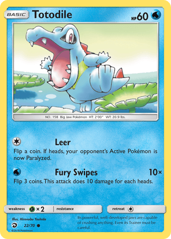 Totodile Dragon Majesty Pokemon Card